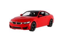 Auto RC BMW M4 Coupe červené plast 32cm 2,4GHz na dálk. ovládání na baterie v krabici 44x18x23cm