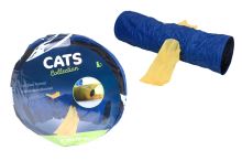 Tunel pro kočky - Modrý (30x115cm) - 8719987392504