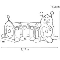 FEBER Tunel pro děti 178 cm housenková dráha Modulární hřiště