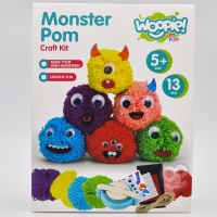 WOOPIE ART & FUN Vytvořte si kreativní sadu Monster Pom Monster