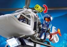 Playmobil Policejní helikoptéra s LED světlometem 6921