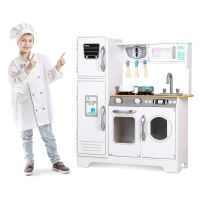Velká bílá dřevěná kuchyňka pro děti Ecotoys