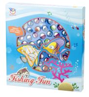 Rybí rodinná hra chytající 45 ryb + 4 rybářské pruty