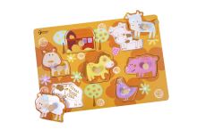 CLASSIC WORLD Puzzle Animals Match the Shapes Puzzle FARMA