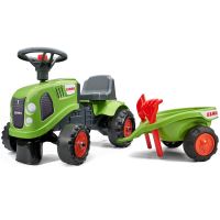 FALK Traktor Baby Claas Green s přívěsem + příslušenství od 1 roku