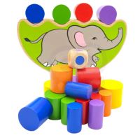 Dřevěná skládačka Balancing Elephant od Viga Toys