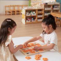 Viga Paměťová hra Hádej obrázky 10 Montessori karet Velká