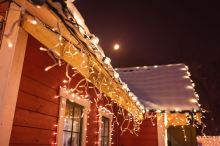 Venkovní dekorativní osvětlení - Vánoční osvětlení 500 LED 19m opona