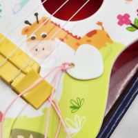 Akustická kytara WOOPIE pro děti červená 43 cm