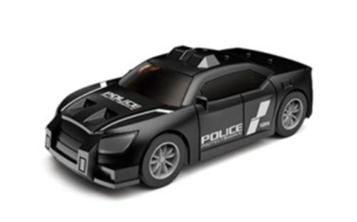 Policejní auto, kovové, policejní, černé 7,5 cm