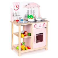 Dřevěná kuchyňka pro děti se zvuky Ecotoys