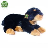 Plyšový pes rotvajler ležící 38 cm ECO-FRIENDLY (8590687021372)
