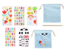 WOOPIE ART&FUN Kreativní sada kouzelných tašek + dekorace Samolepky více než 109 ks. (SADA 10 KS)
