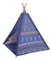 Teepee stanový vigvamový domeček pro děti fialové Ecotoys