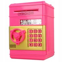 Bankomat Moneybox pro děti ružový