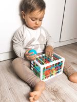 WOOPIE Flexibilní senzorický třídič kostek pro děti 13 el.