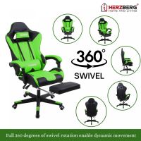 Herzberg Ergonomic Gaming or Office Chair Green