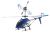 Modrá RC helikoptéra SYMA S107G
