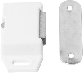 Nábytkový magnet s protiplechem CL3110 14x46 mm bílý (2 ks.)