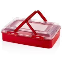 Herzberg HG-L719: Přepravní krabice na pečivo Red
