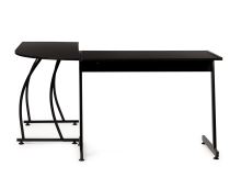 Rohový herní kancelářský stůl LOFT školní stůl černý PJJCT0136