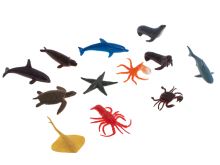 Sada figurín mořských zvířat divokých farmářských dinosaurů, mix 48 ks