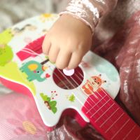 Akustická kytara WOOPIE pro děti růžová 55 cm