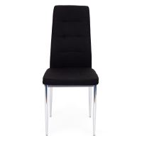 Černé prošívané čalouněné židle 4x jídelní židle ModernHome