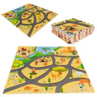 Pěnová podložka pro děti puzzle safari 9el 93x93cm