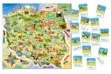 CASTORLAND Vzdělávací puzzle - Mapa Polska