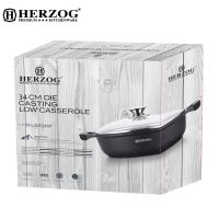 Herzog HR-LAS34M: Kastrol 34 cm se silikonovými držadly