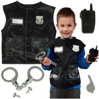 Karnevalový kostým policista kostým set 3-8 let starý