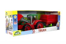 Auto Truxx traktor nakladač s přívěsem na seno s figurkou v krabici 53x19x16cm 24m+
