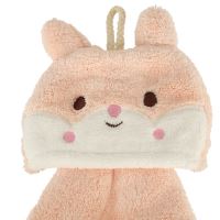 Dětský ručník do školky 42x25cm růžový králík