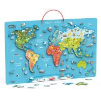 Vzdělávací tabule Viga 2v1 s magnetickou mapou světa