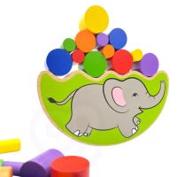 Dřevěná skládačka Balancing Elephant od Viga Toys