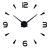 Velké nástěnné hodiny 80-120 cm černé 4 číslice