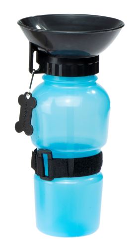 Turistická láhev pro psa, láhev s vodou 500ml modrá