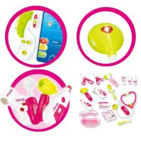 WOOPIE Baby Doctor's Trolley Pink Medical Kit pro děti 17 akc