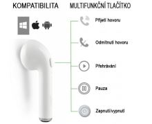Bezdrátová bluetooth sluchátka i7S TWS