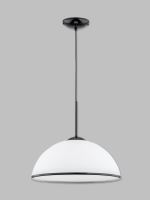 Lemir Závěsné svítidlo O3137 W1 CZA Freja závěsná s lemem průměr 35 cm, čern