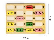 Vzdělávací matematické bloky s tabulí domino