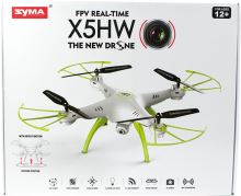 Wi-Fi kamera RC Drone Syma X5HW 2,4 GHz RC