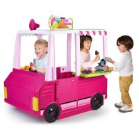 Feber Pink Food Truck 2v1 Kitchen and Vehicle Groceries Kuchyňské doplňky 50 ks.