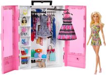 Šatní skříň na oblečení pro panenky Barbie