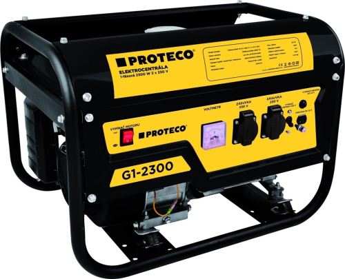 PROTECO - 51.08-G1-2300 - elektrocentrála 1-fázová 2300W (AC 2x230V, DC 1x12V)
