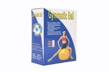 Gymnastický míč 75cm rehabilitační relaxační v krabici 16x22cm