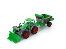WADER 8718 Traktor-nakladač s návěsem Farmer-technik