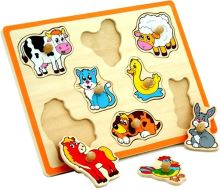 Dřevěné puzzle Farm Viga Toys Puzzle