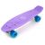 Plastový skateboard fialová / neonově modrá / neonově žlutá